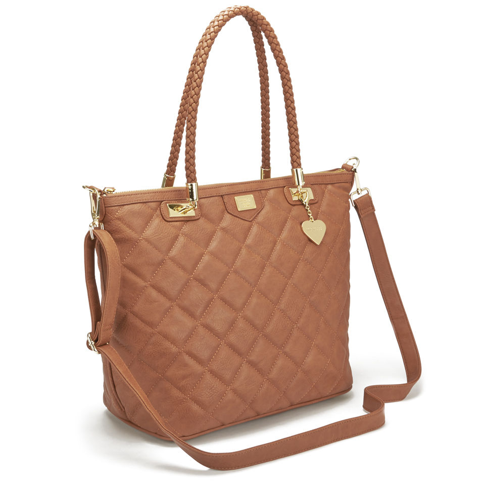 Marc B Hudson Noveau Quilted Shopper - Tan