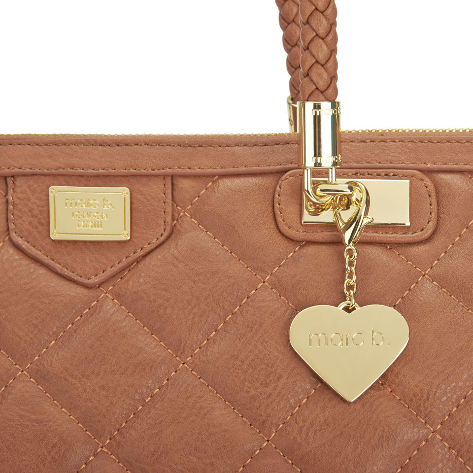 Marc B Hudson Noveau Quilted Shopper - Tan