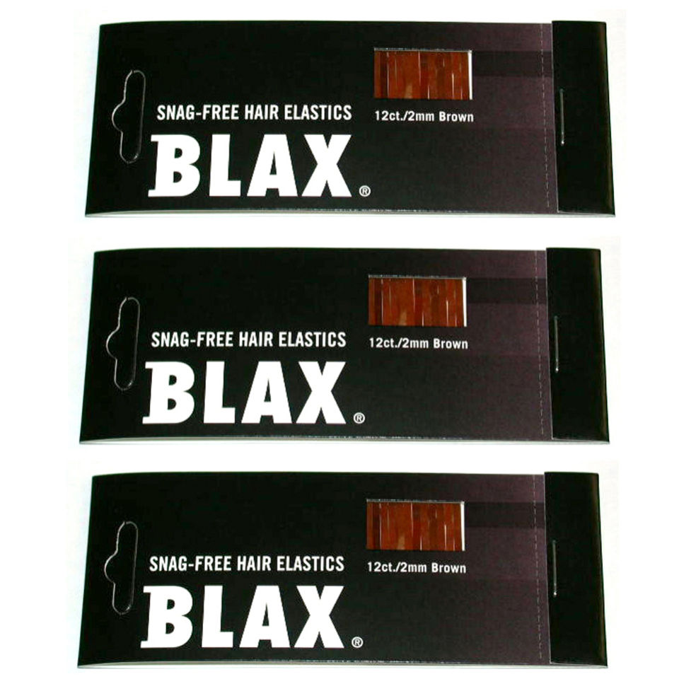 Blax Snag-Free 2mm Mini Braid Elastics - Brown Trio