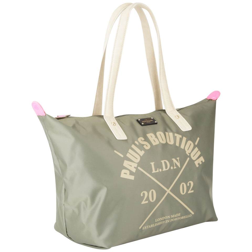 Paul's Boutique Betty Logo Print Tote Bag - Khaki