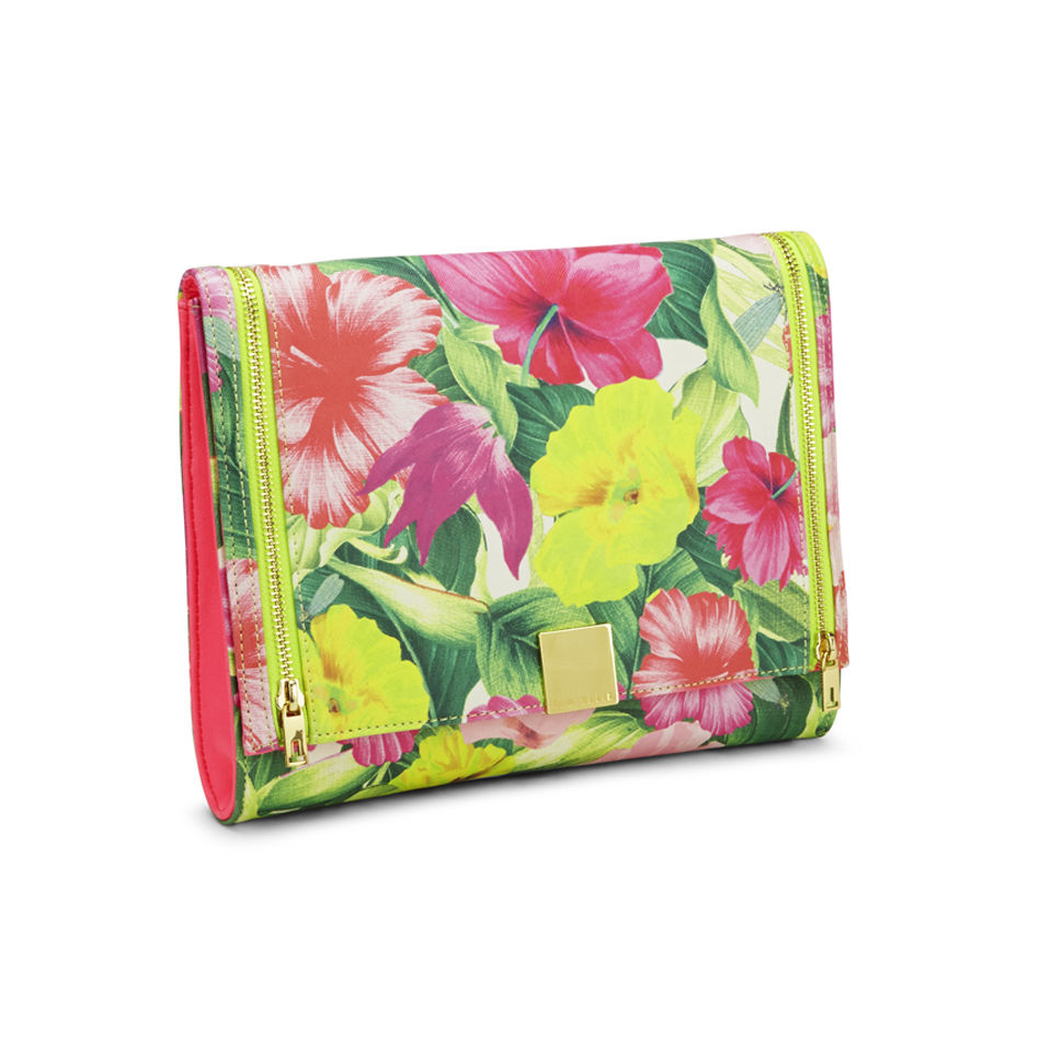 Ted Baker Macia Floral Zip Clutch Bag - Sunflower