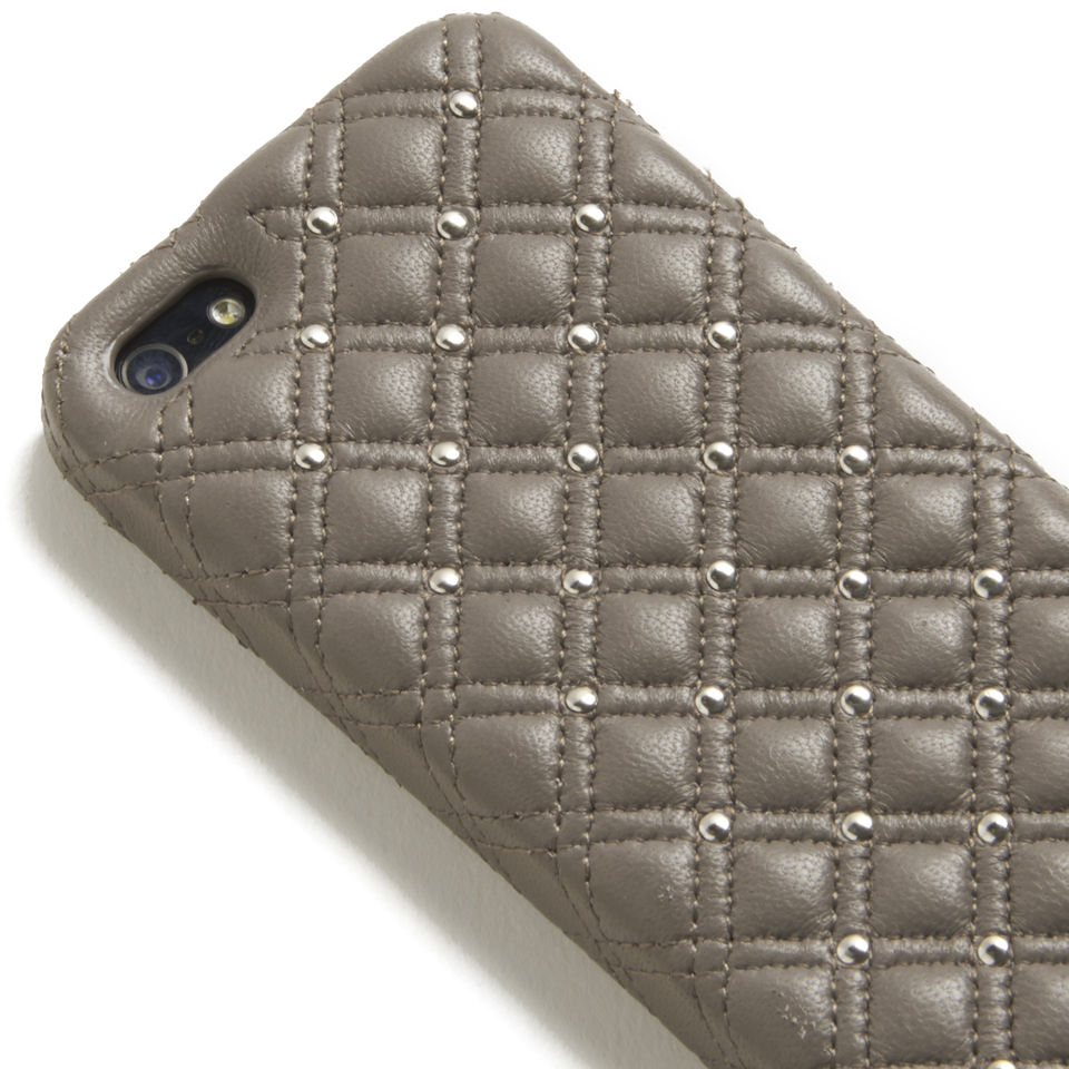 The Case Factory Women's iPhone 5 Case - Studs Nappa Taupe