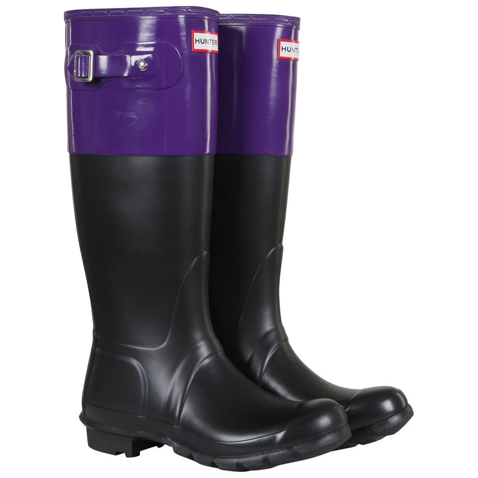 Hunter wellies purple clearance