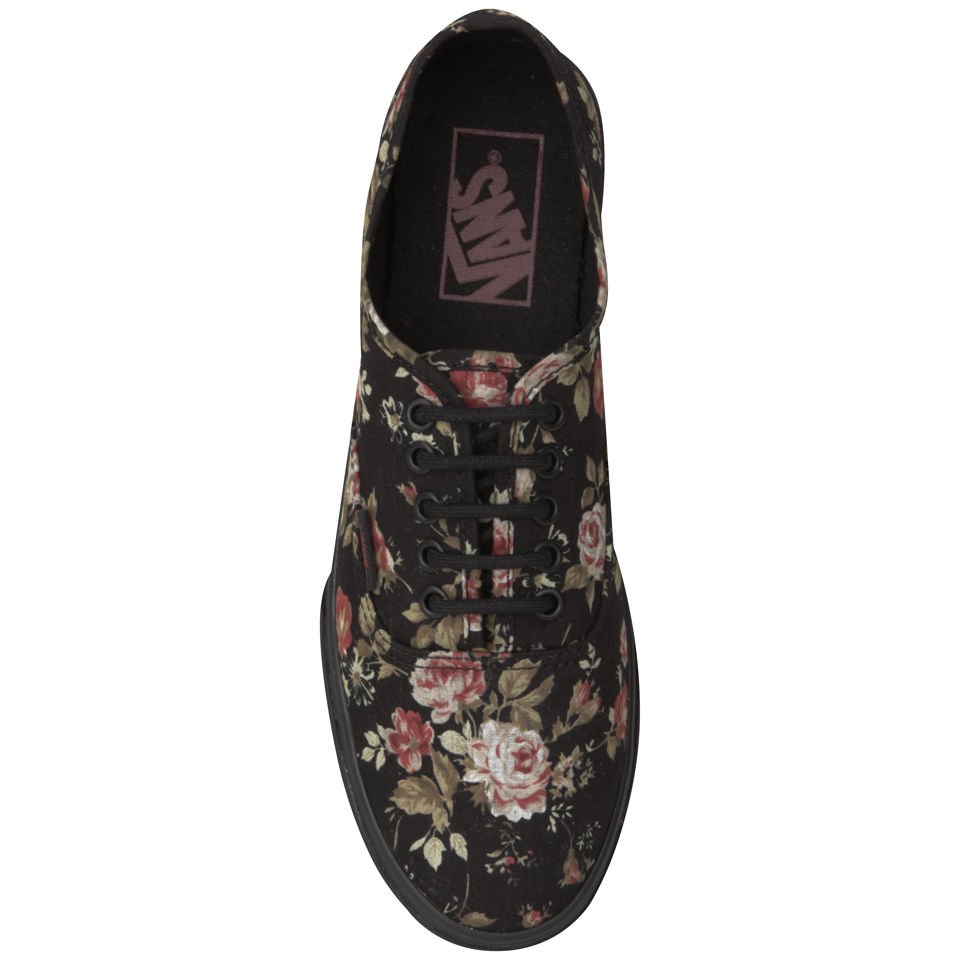 Vans Women s Authentic Lo Pro Floral Trainers Black Allsole