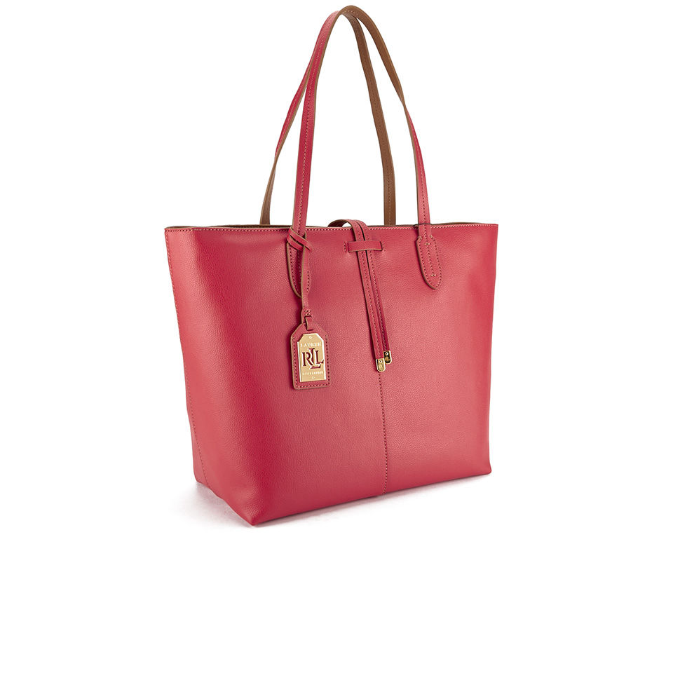 Lauren Ralph Lauren Women's Crawley Unlined Tote Bag - Poppy/Cuoio