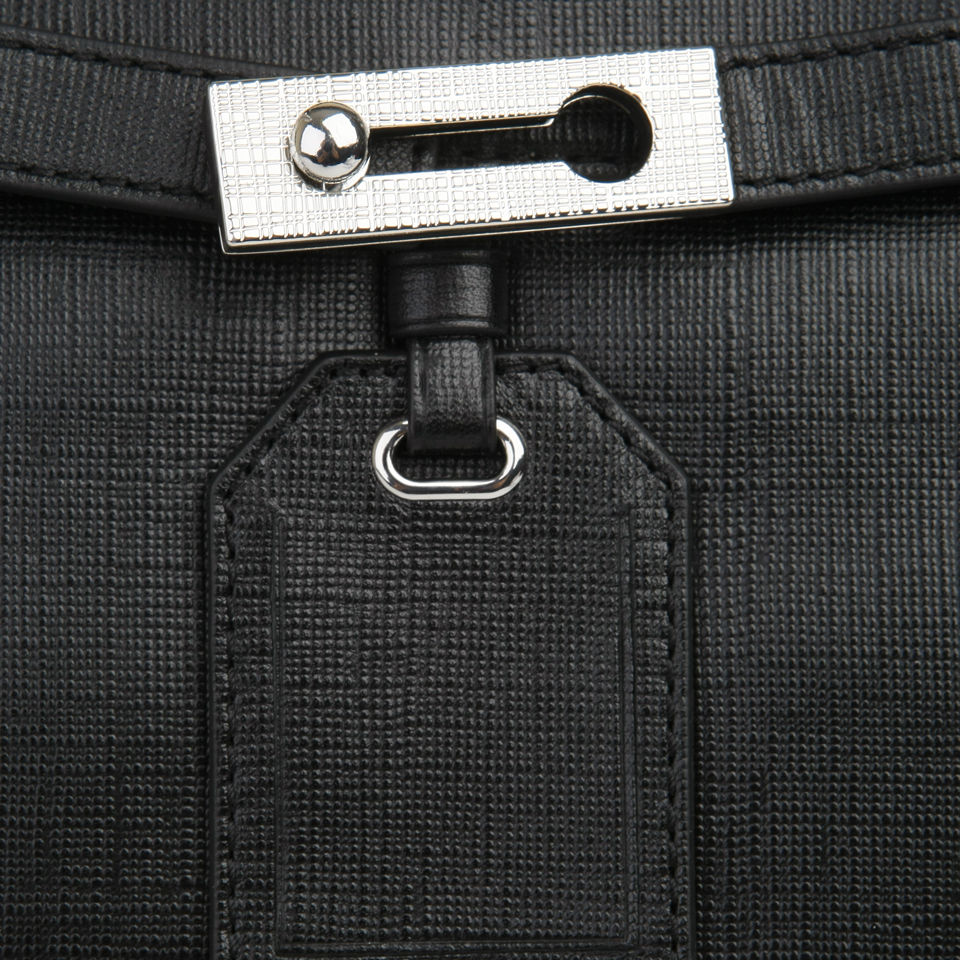 French Connection Air Of Elegance Handheld Leather Tote Bag – Black