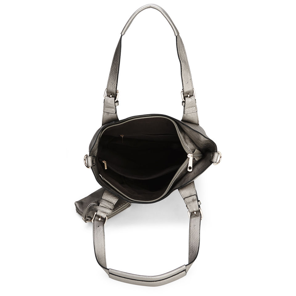 Kris-Ana Metallic Reversible Shopper - Silver