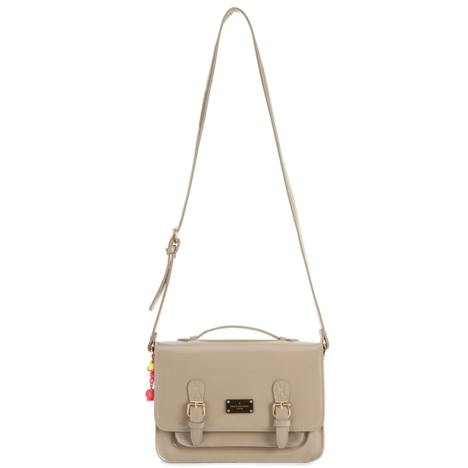 Paul's Boutique Women's Jody Block Patent Satchel - Mushroom