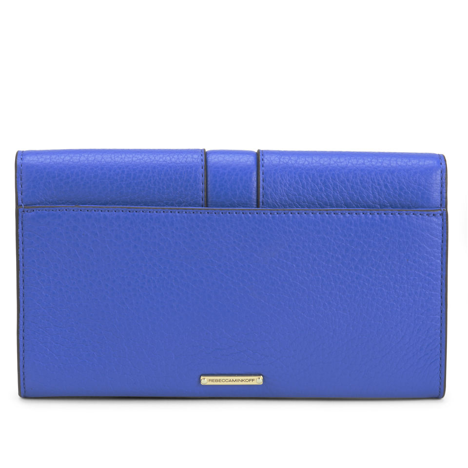Rebecca Minkoff Women's Coco Leather Clutch Bag with Studs - Bright Blue