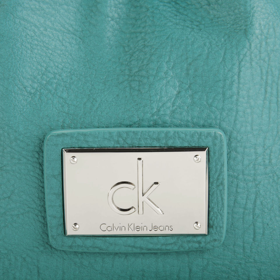 Calvin Klein Izzy Drawstring Cross Body Bag - Teal