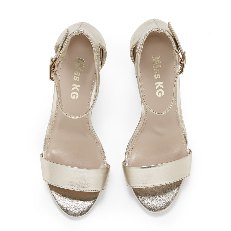 Miss kg top gold sandals