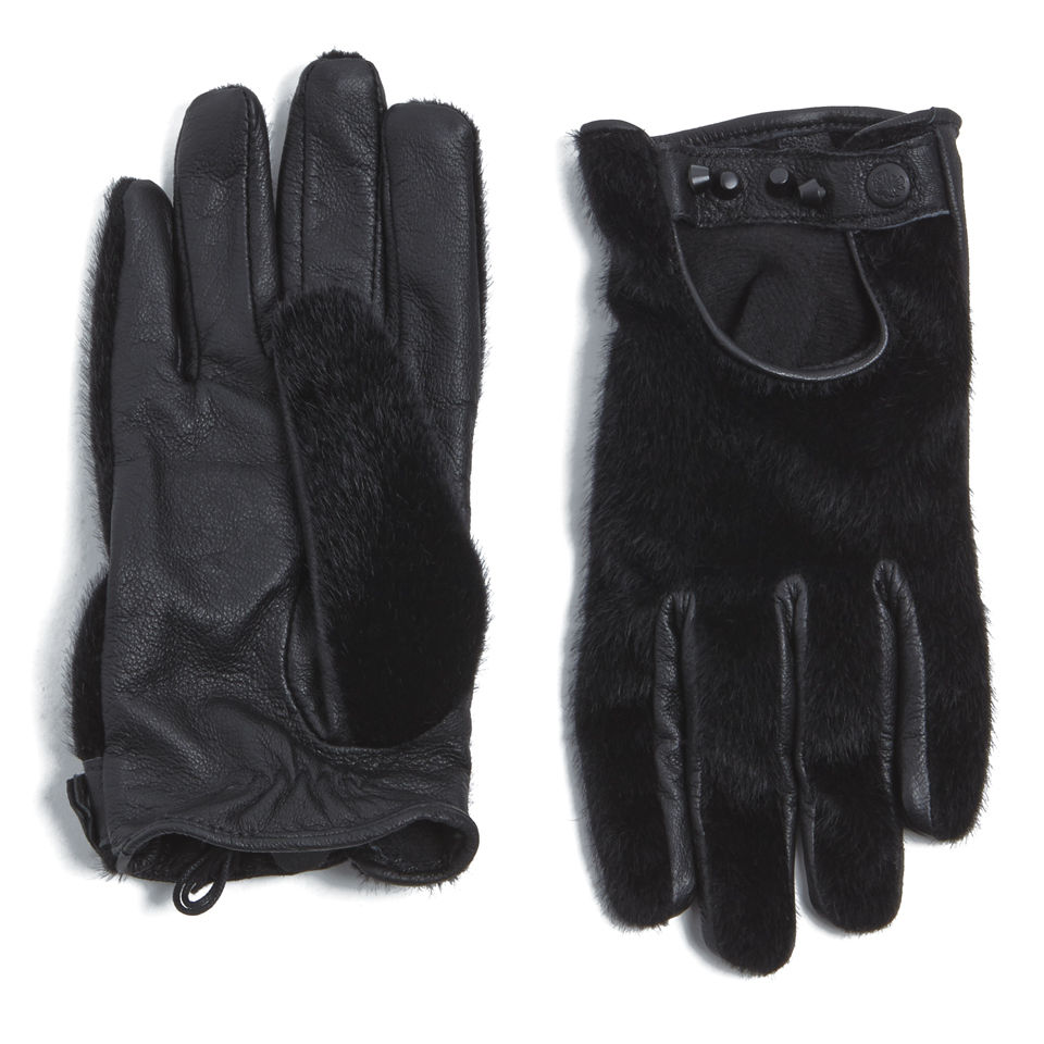 Maison Scotch Women's Pony Gloves - Black - S - Black