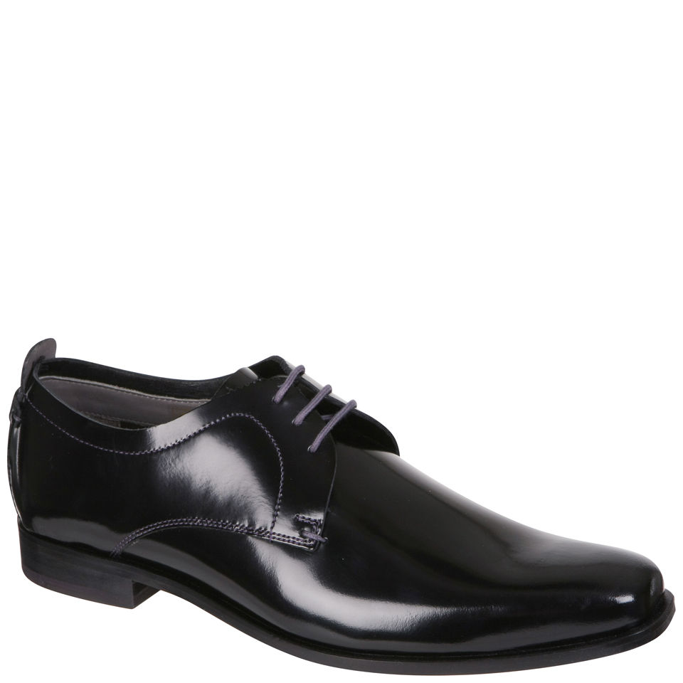 Ted Baker Men's Kerkan Square Toe Leather Shoes - Black | FREE UK ...