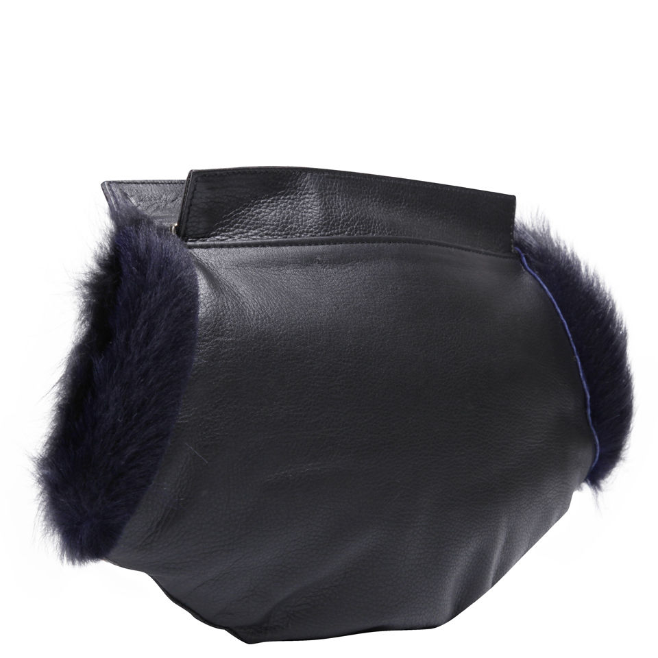 Kate Sheridan Muff Leather Bag - Black