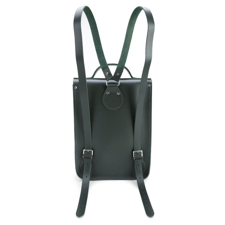 The Cambridge Satchel Company Portrait Leather Backpack - Dark Olive