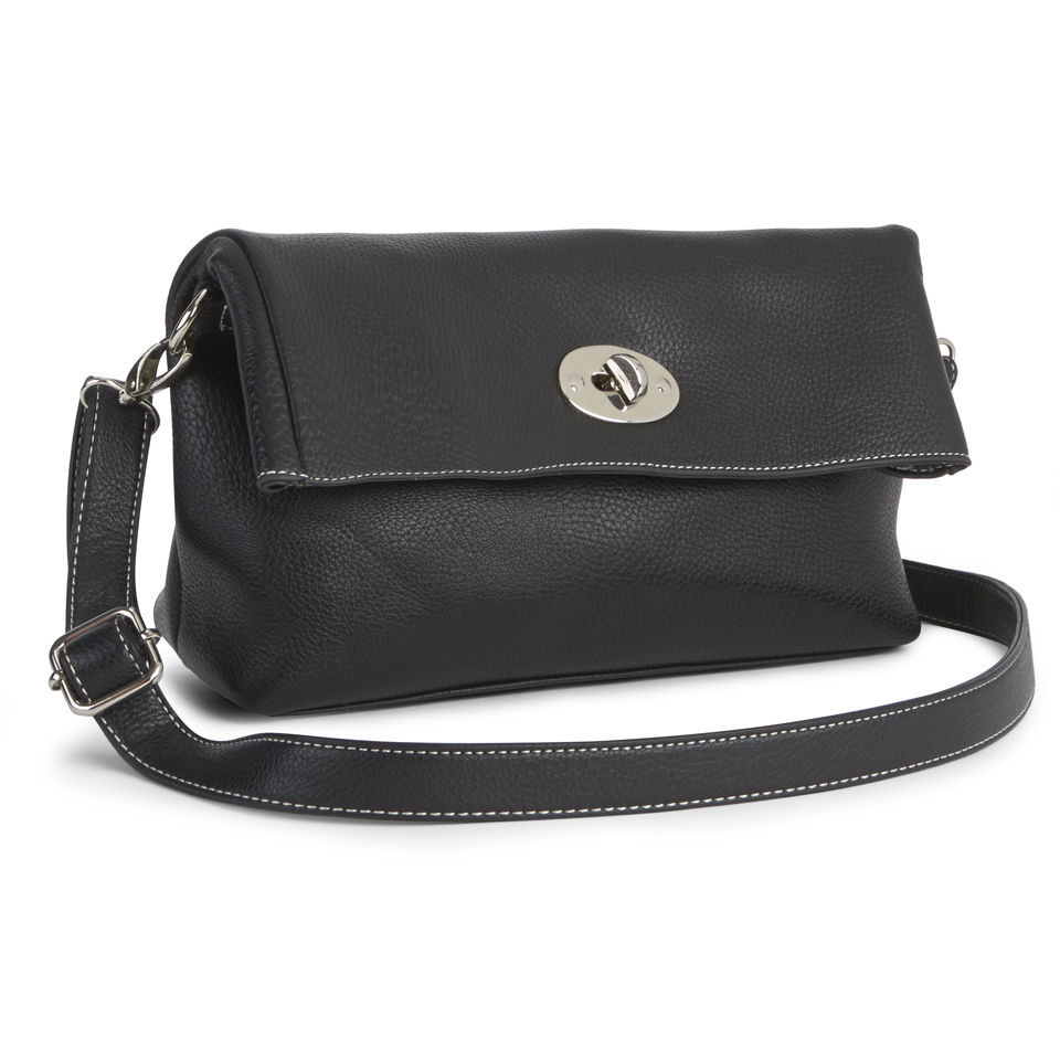 Kris-Ana Classic Buckle Tote Bag - Black