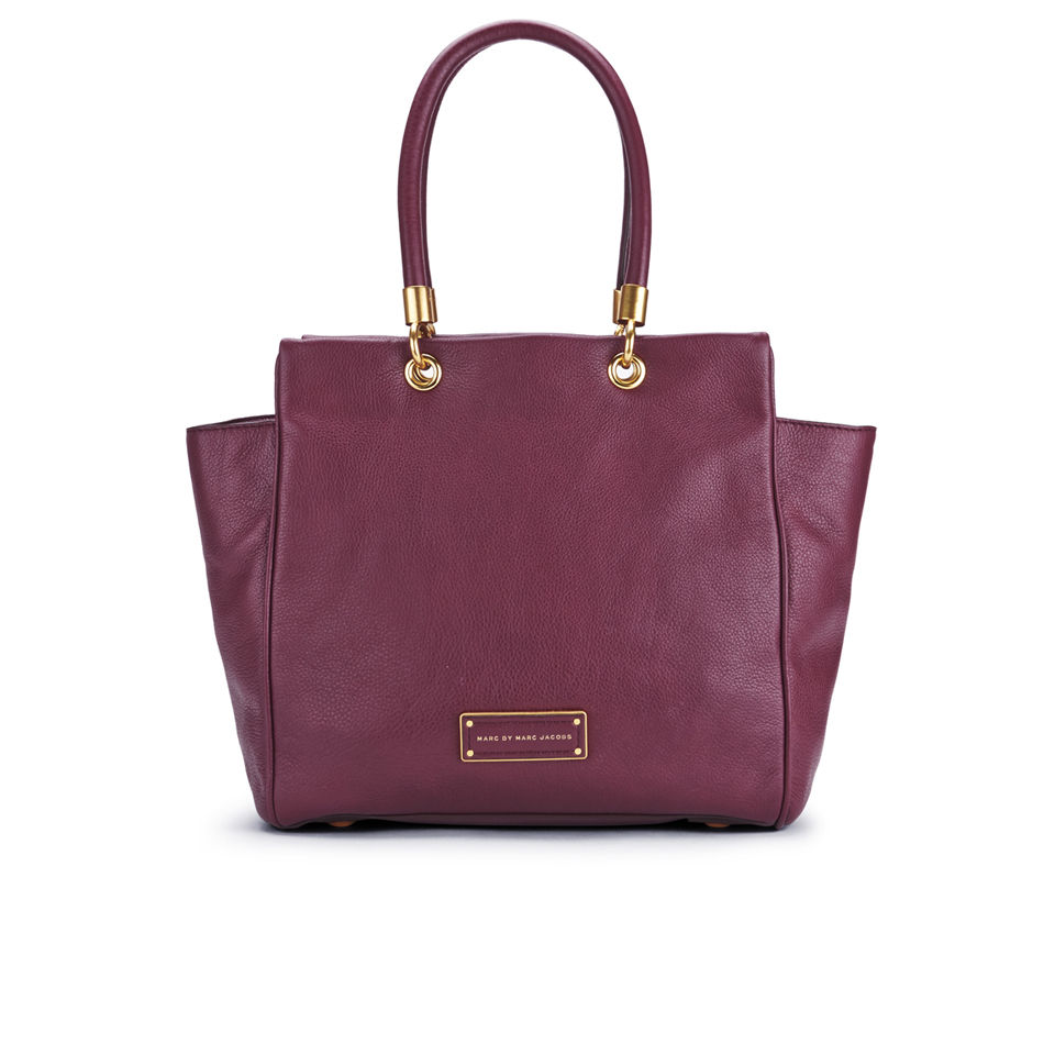 Marc by Marc Jacobs Leather Too Hot To Handle Bentley Hardware Tote Bag -  Madder Carmine | Coggles