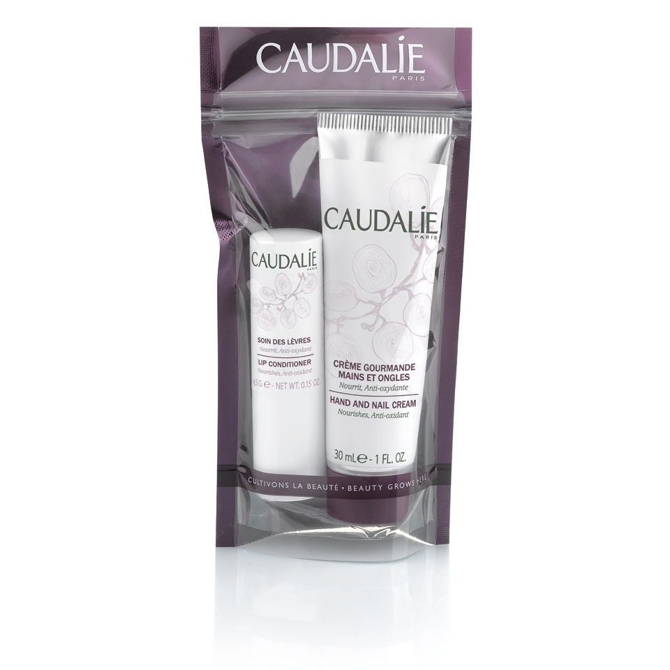 Caudalie Winter Duo (Lip Conditioner and Hand Cream 30ml)