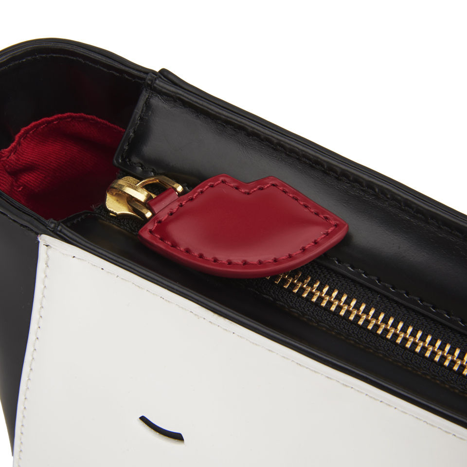Lulu Guinness Women's Pixie New Face Cross Body -  Black & White