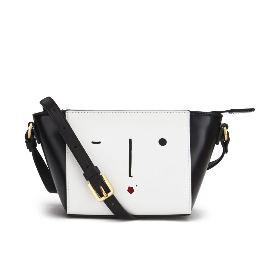 Lulu Guinness Women's Pixie New Face Cross Body -  Black & White