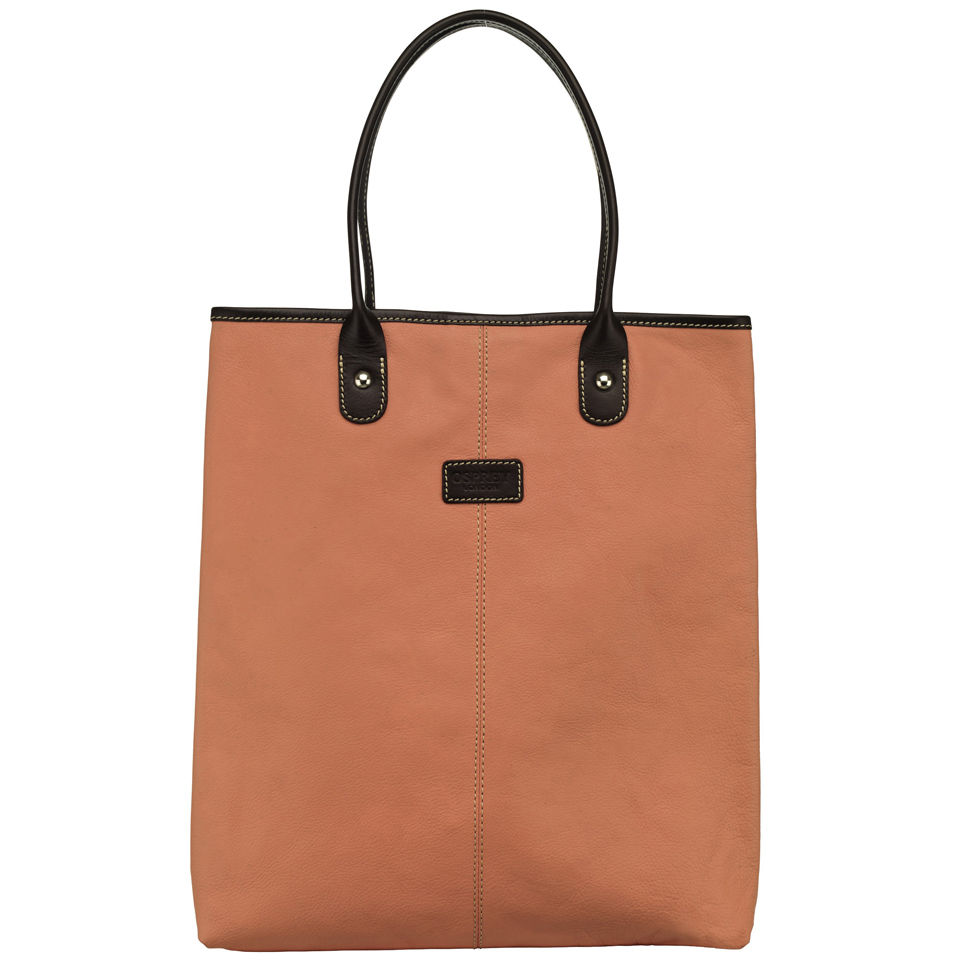 OSPREY LONDON The Zone A4 Leather Tote Pink