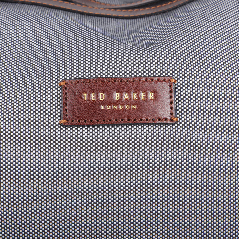 Ted Baker Rippley Leather Mix Holdall - Charcoal