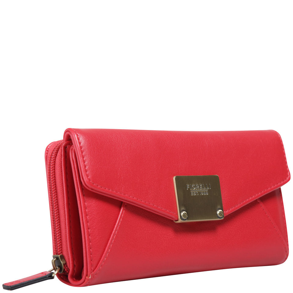 Fiorelli Emma Large Envelope Drop Down Purse Red