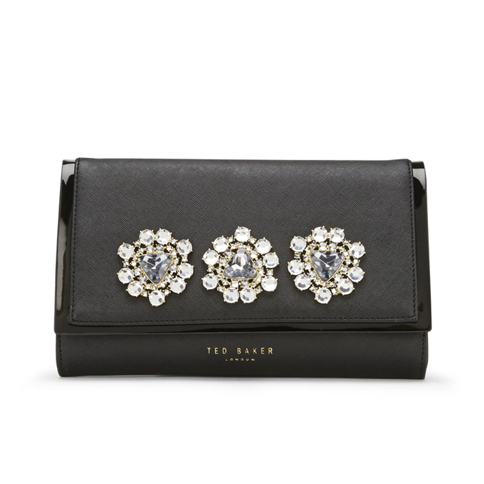 Ted Baker Gemirr Jewelled Oversized Clutch Bag - Black
