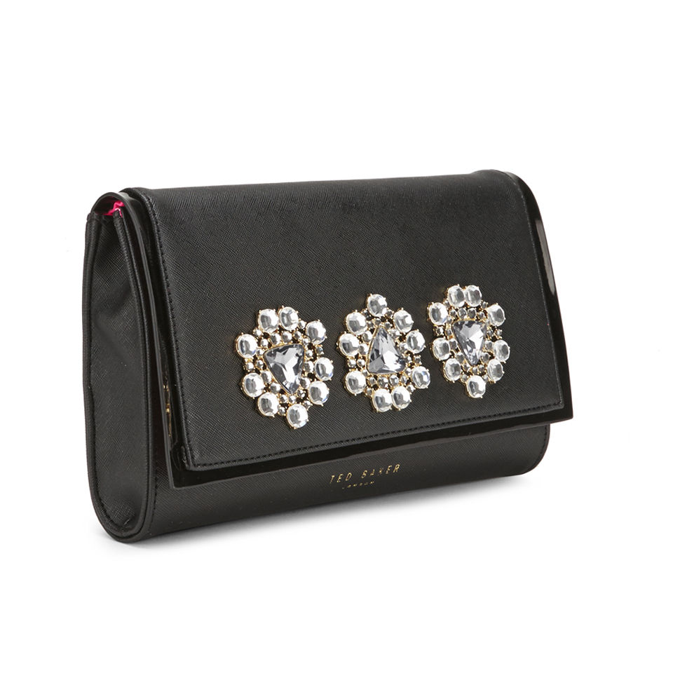 Ted Baker Gemirr Jewelled Oversized Clutch Bag - Black