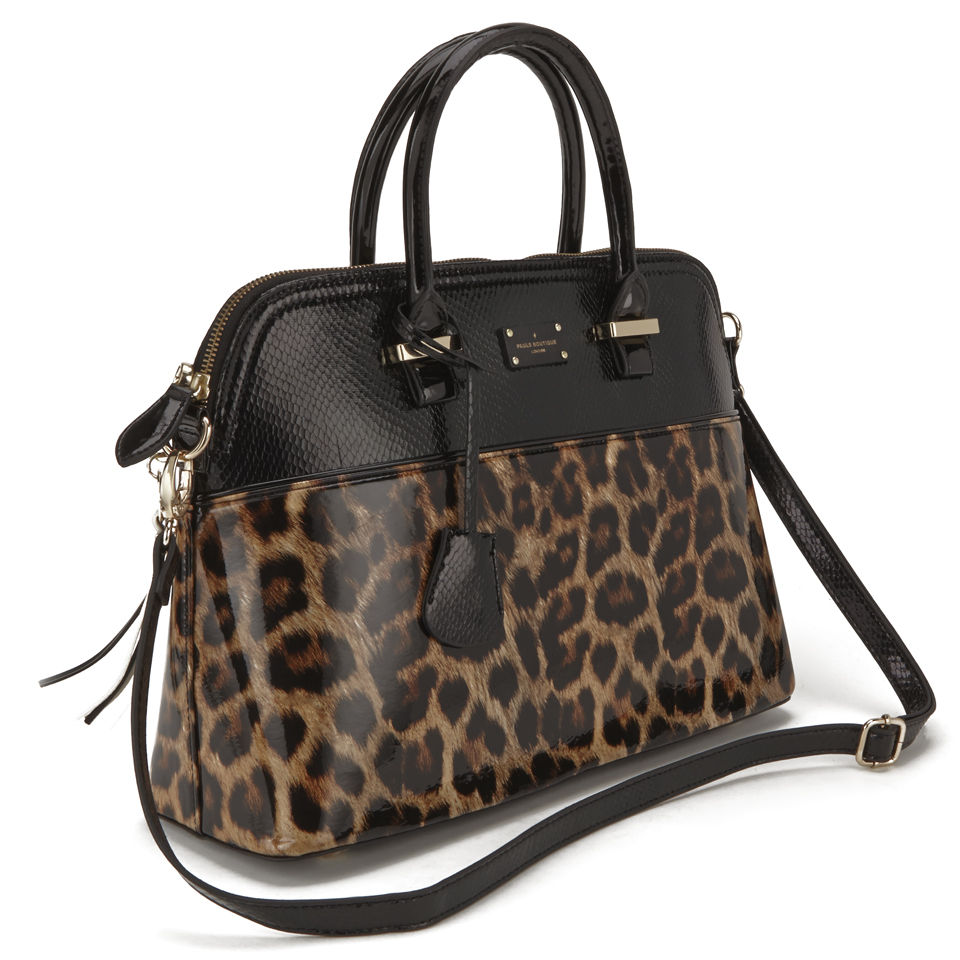 Paul s Boutique Women s Maisy Leopard Bowler Bag True Leopard