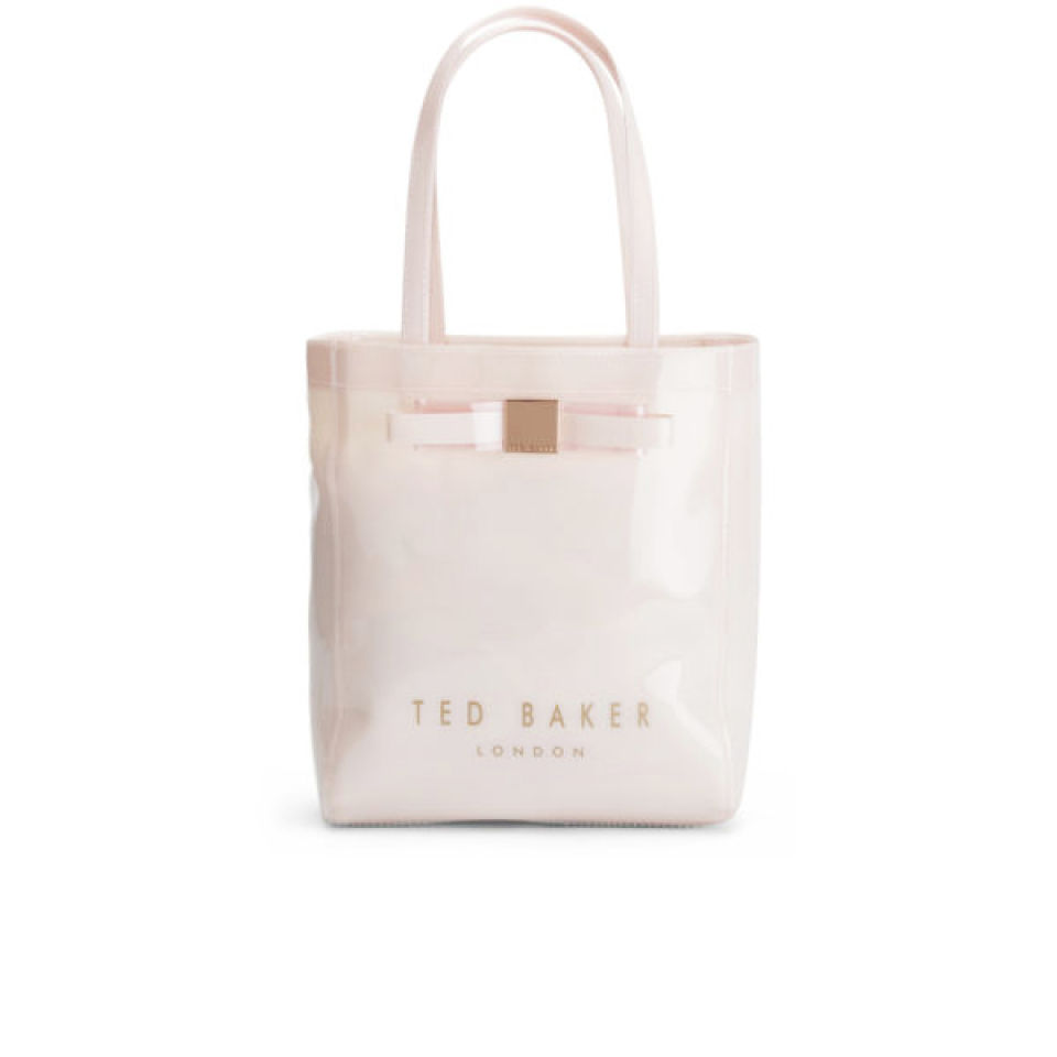Ted Baker Women s Salcon Bow Plastic Small Tote Bag Nude