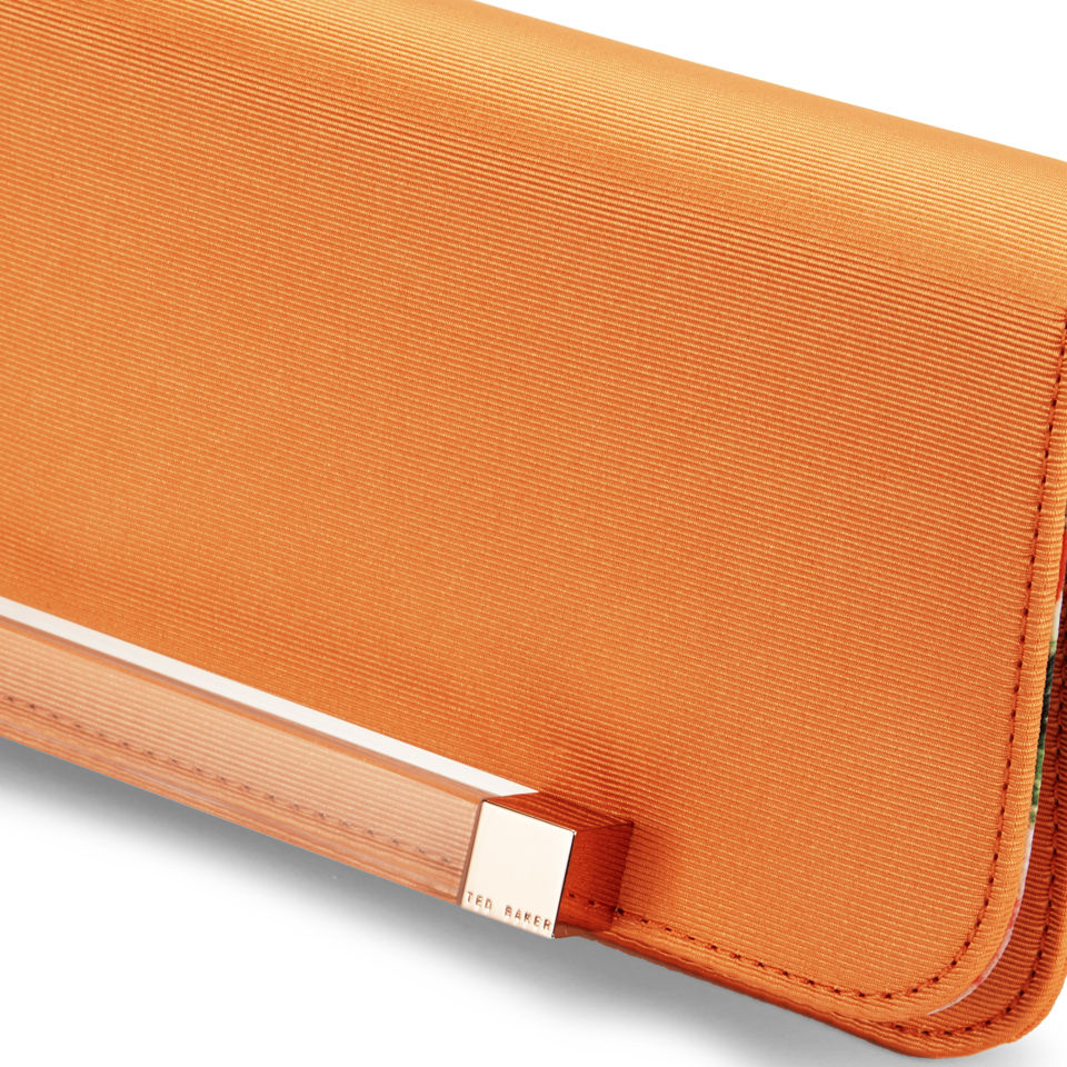 Ted Baker Resso Resin Bar Clutch Bag - Tangerine