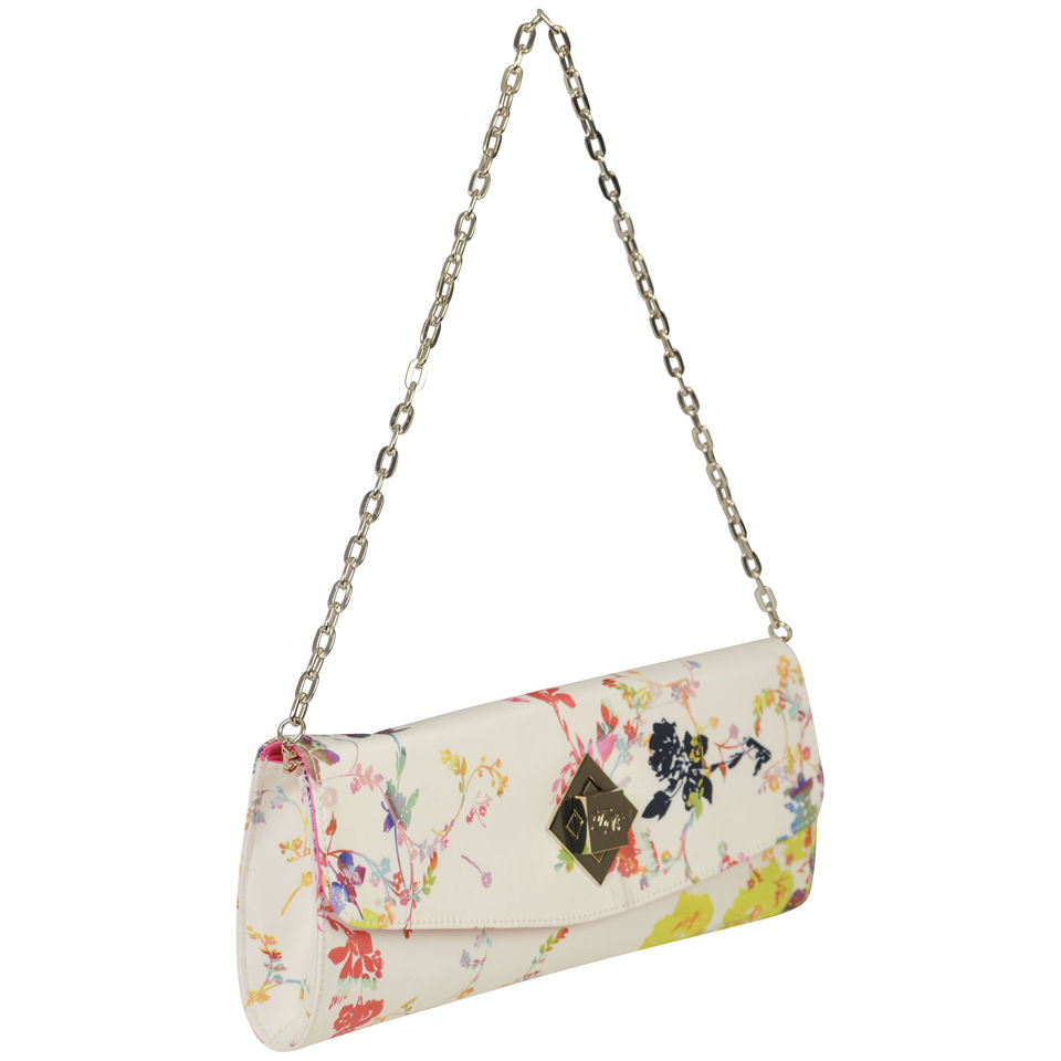 Ted Baker Summer Bloom Twist Lock Clutch - Coral