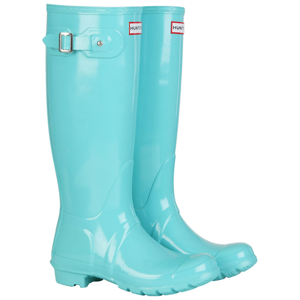 Pale blue hunter wellies on sale