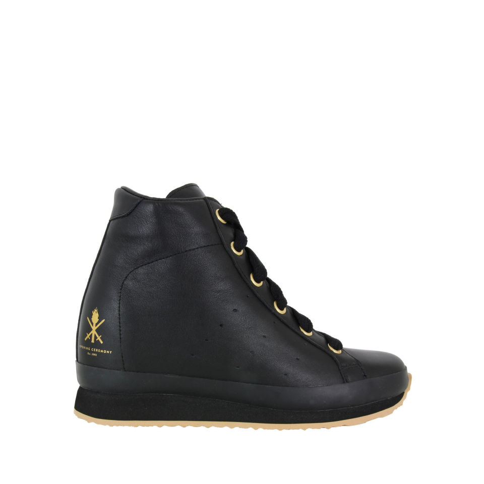 adidas Originals x Opening Ceremony Women s Honey Tennis Wedge Trainers Black Coggles