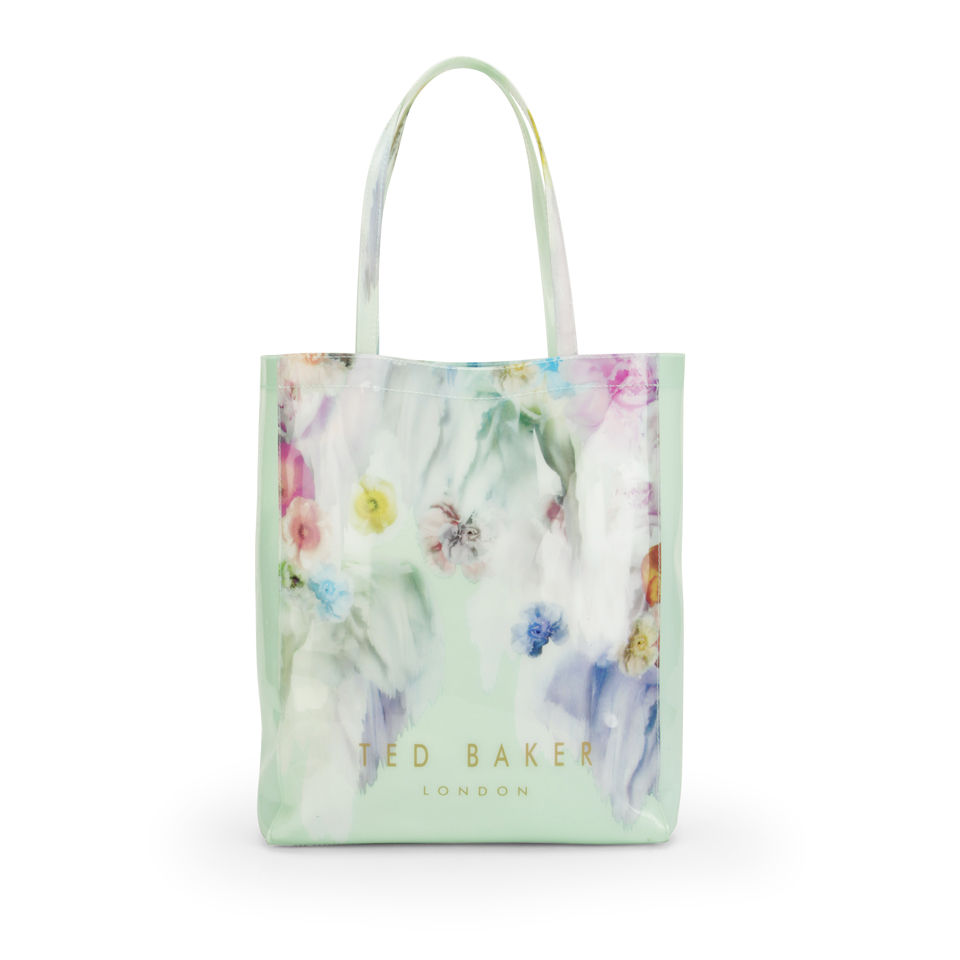 Ted Baker Zwecon Print Bow Plastic Large Tote Bag - Pale Green