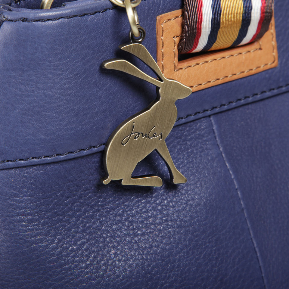 Joules Covent Garden Leather Shoulder Bag - French Navy