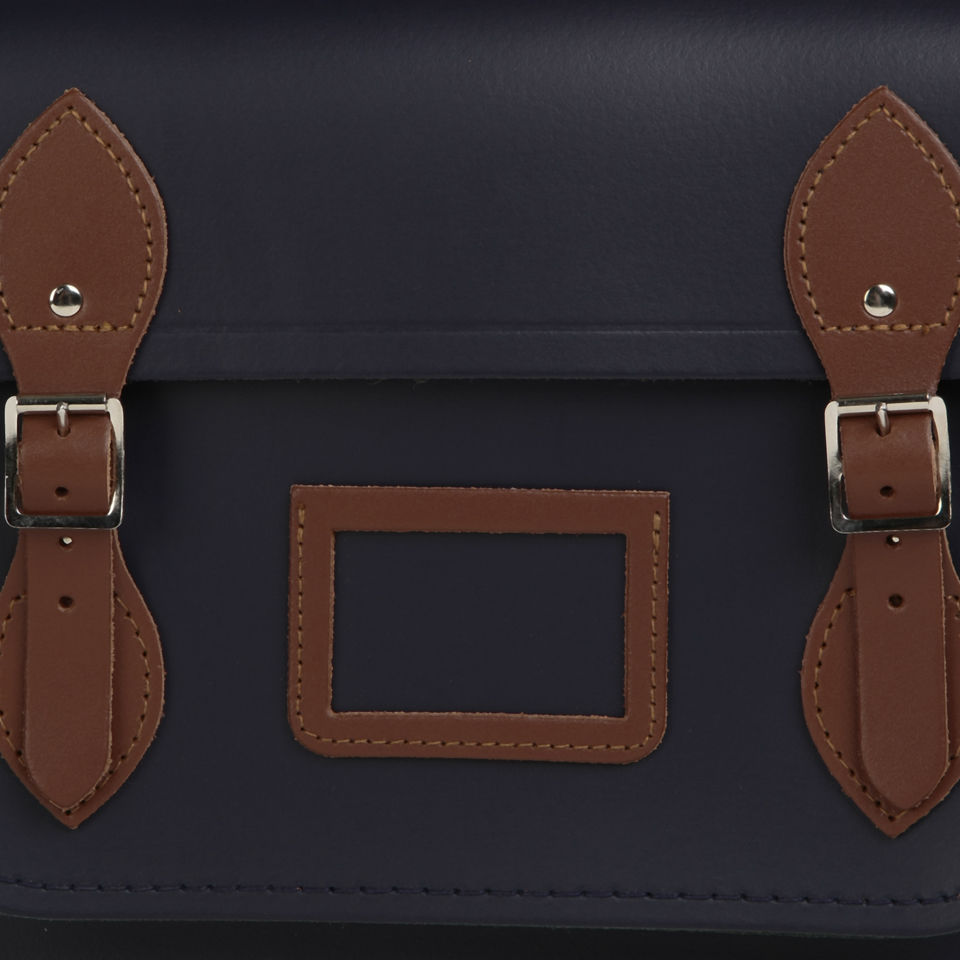 The Cambridge Satchel Company 14 Inch Designer Multi Batchel - Navy/Vintage