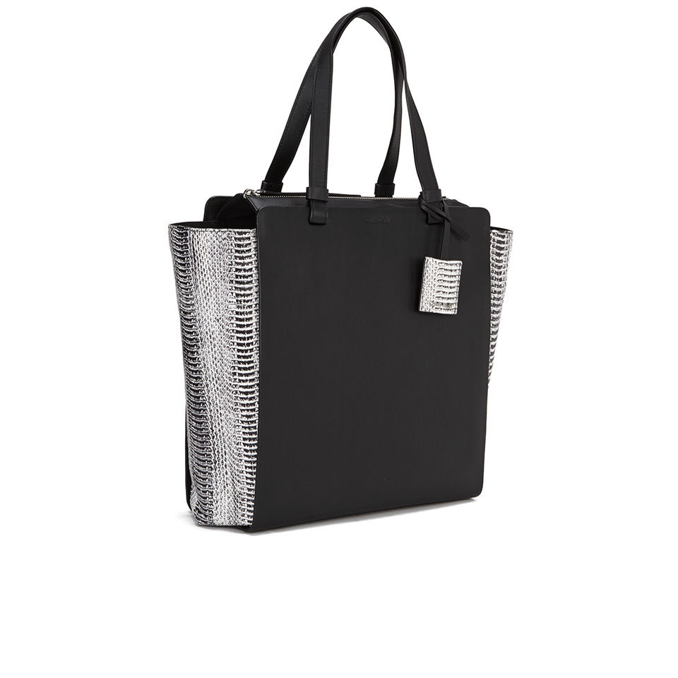 Calvin Klein Women's Bea Snake Tote Bag - Bag Black/White