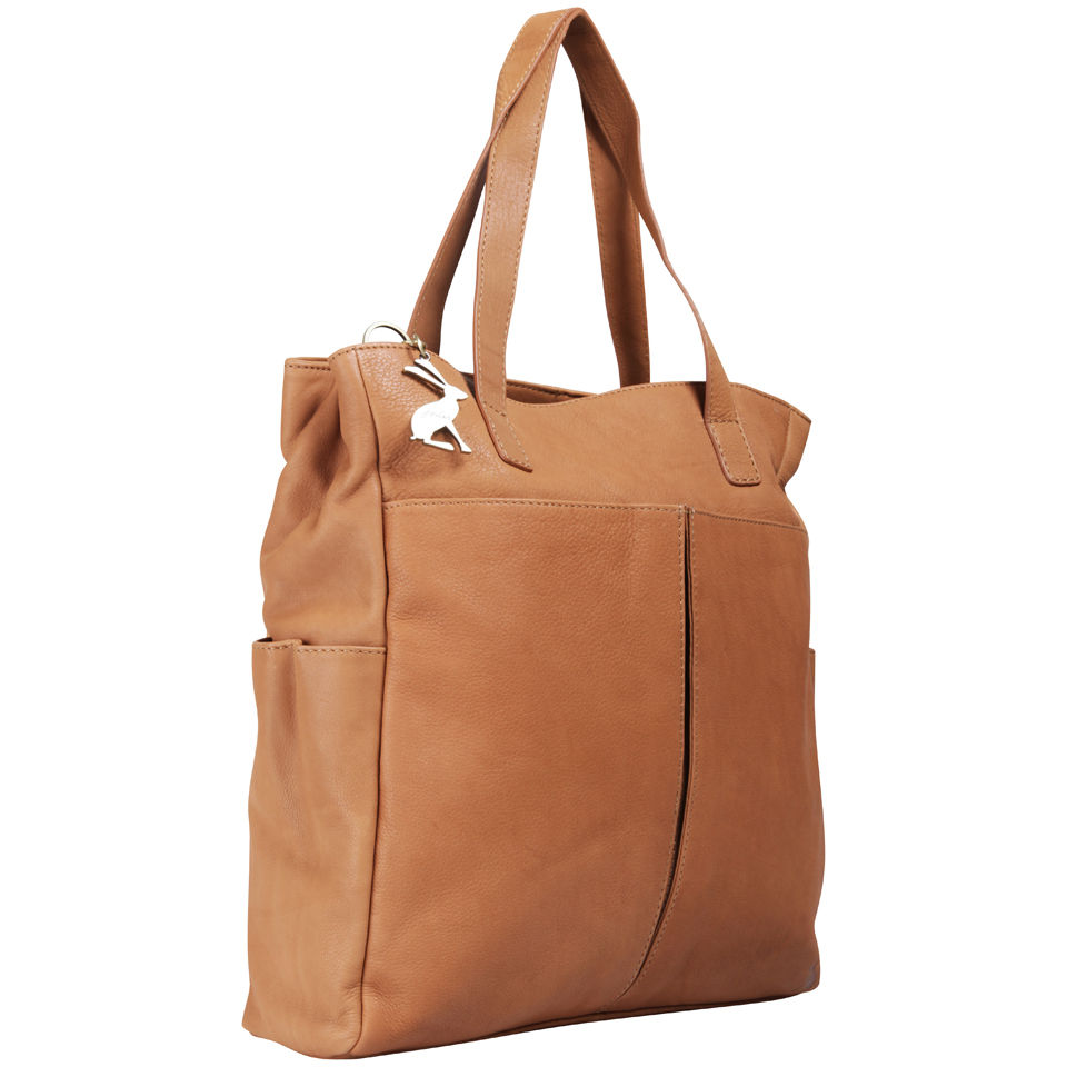Joules Richmond Leather Tote - Tan