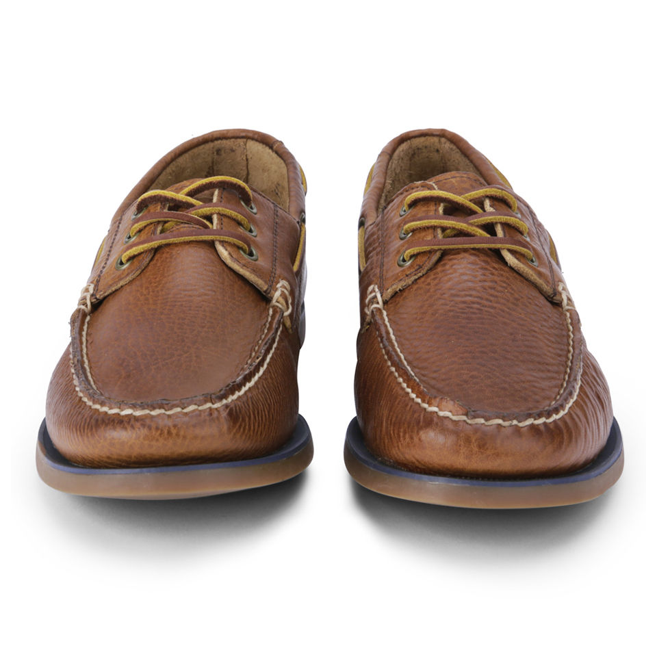 Polo Ralph Lauren Men s Bienne Leather Boat Shoes Tan Allsole