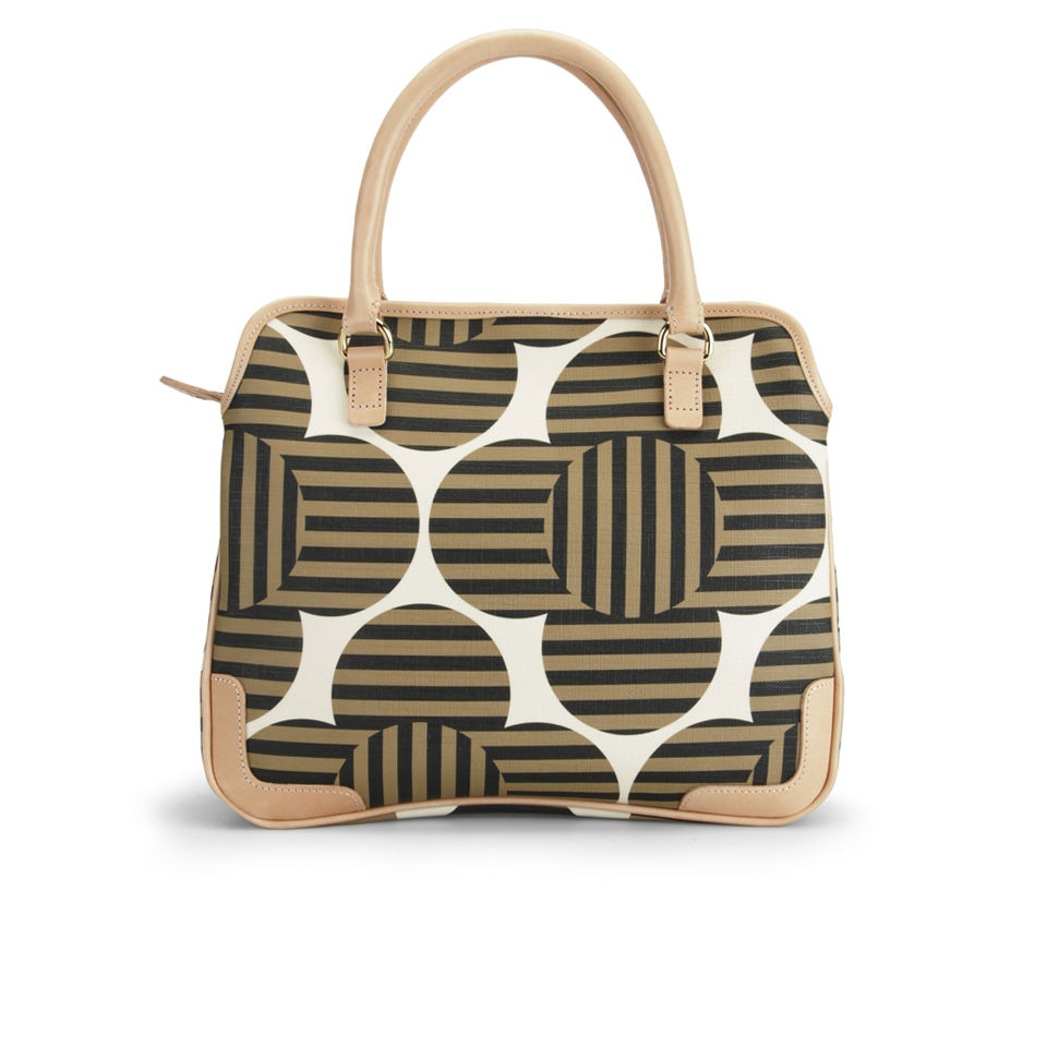 Orla Kiely Optical Flower Print Small Jeanie Cross Body Bag Tortoise Coggles