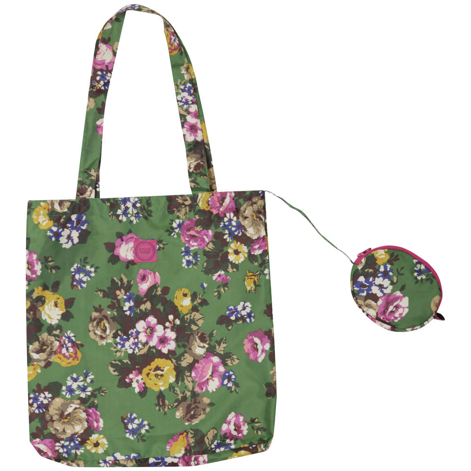 Joules Eco Bag - Green Posy