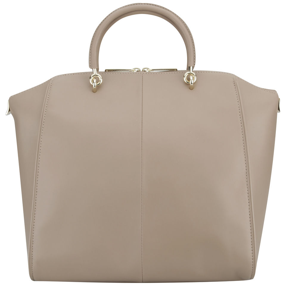 Ted Baker Barrico Slim Bow Large Leather Wing Tote Bag - Natural