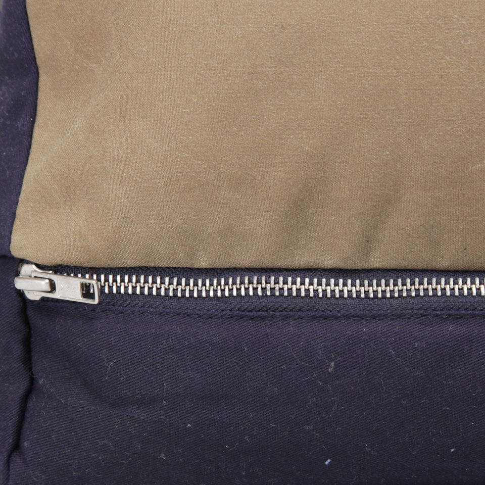 Kate Sheridan Waxed Cotton Brolly Bag - Sand/Navy