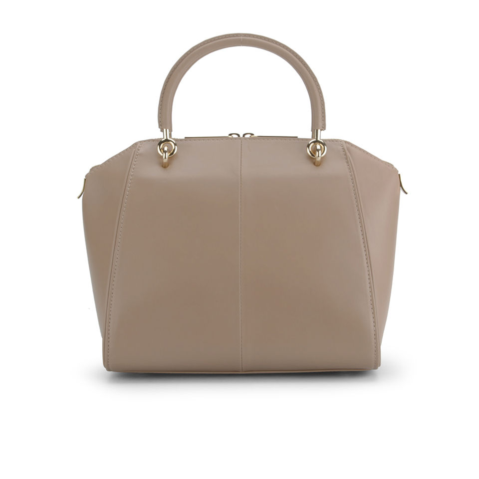 Ted Baker Bandook Slim Bow Small Leather Wing Tote Bag - Natural