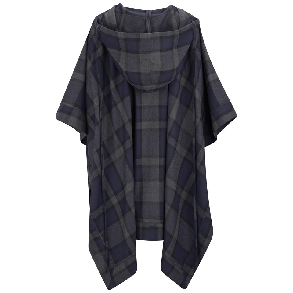 Vivienne Westwood Red Label Women s Tartan Cape Coat Navy Coggles