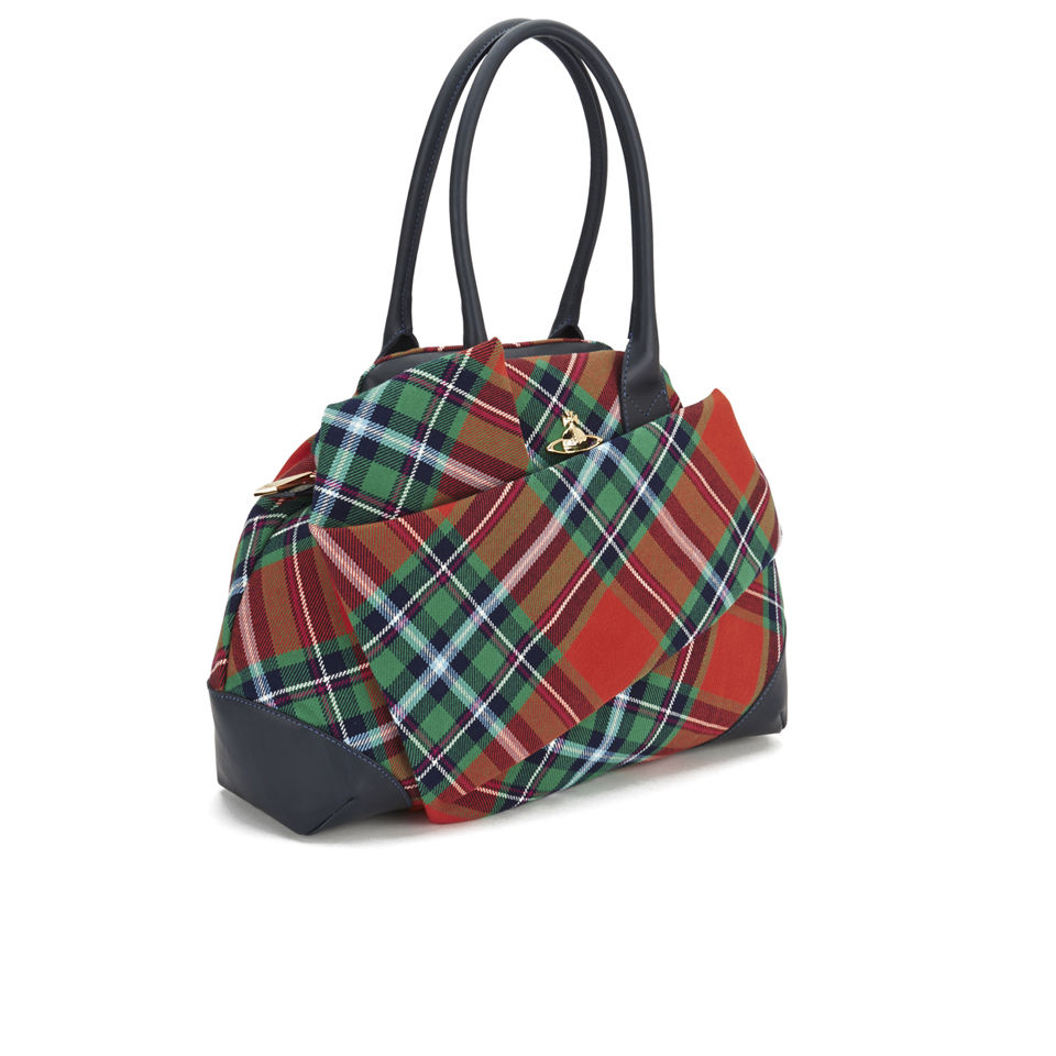 Vivienne Westwood Women s Winter Tartan Tote Bag Classic Blue Coggles