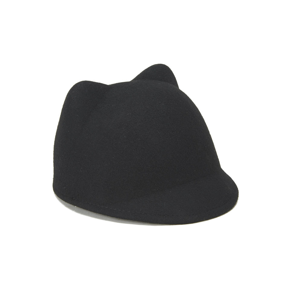 Maison Scotch Women's Moulded Cat Hat - Black