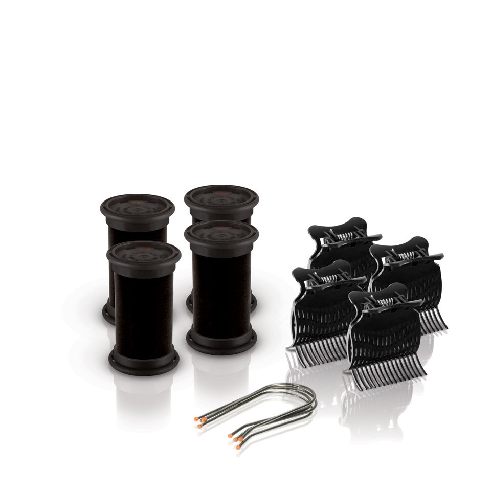 Diva Session Instant Heat 32mm Rollers, Clips & Pins Pack of 4